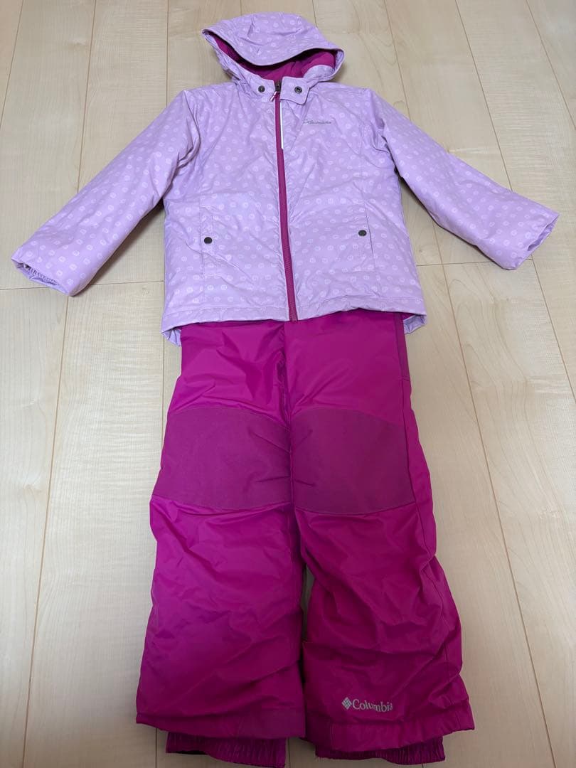 【jm】コロンビア 子ども用スノーウェア上下セット　110.120cm