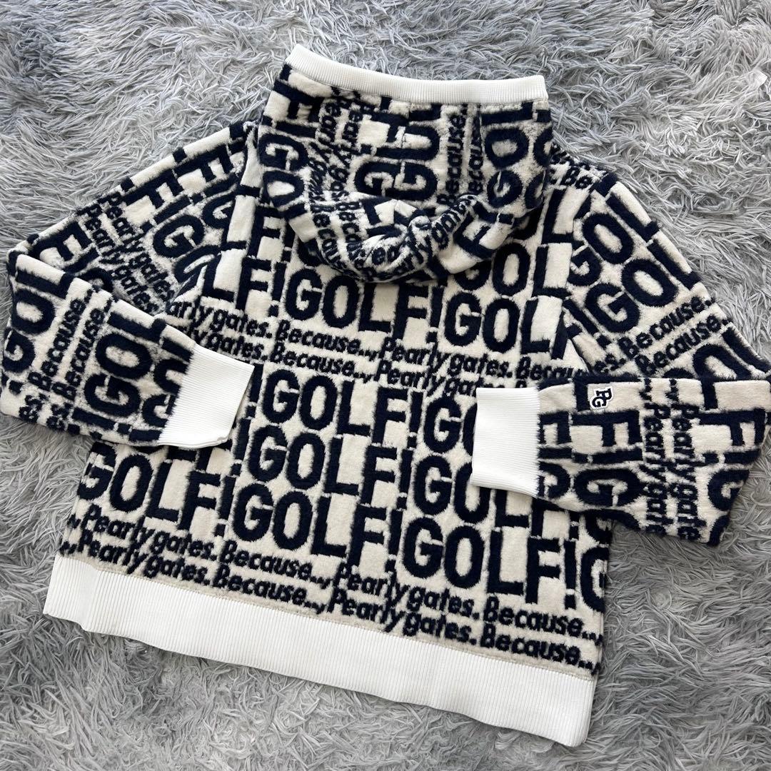 新品　パーリーゲイツ　パーカー　ニット　スカート　ウール　ウエストゴム　サイズ2