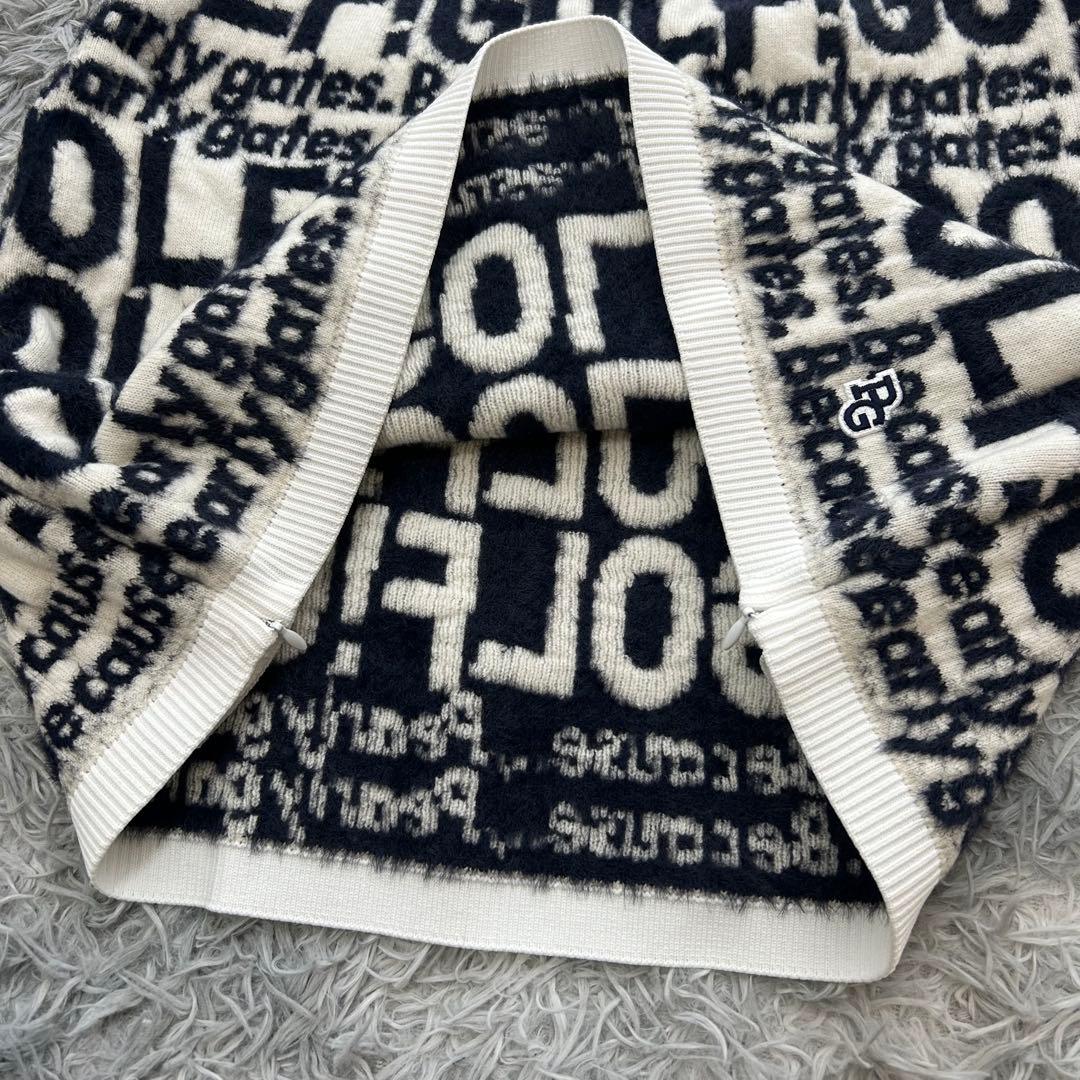 新品　パーリーゲイツ　パーカー　ニット　スカート　ウール　ウエストゴム　サイズ2