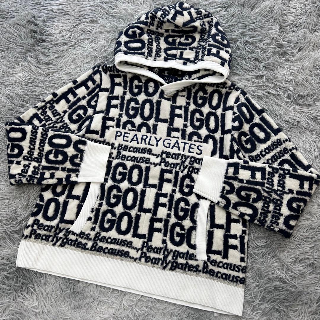 新品　パーリーゲイツ　パーカー　ニット　スカート　ウール　ウエストゴム　サイズ2