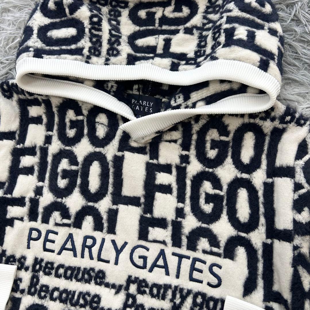 新品　パーリーゲイツ　パーカー　ニット　スカート　ウール　ウエストゴム　サイズ2