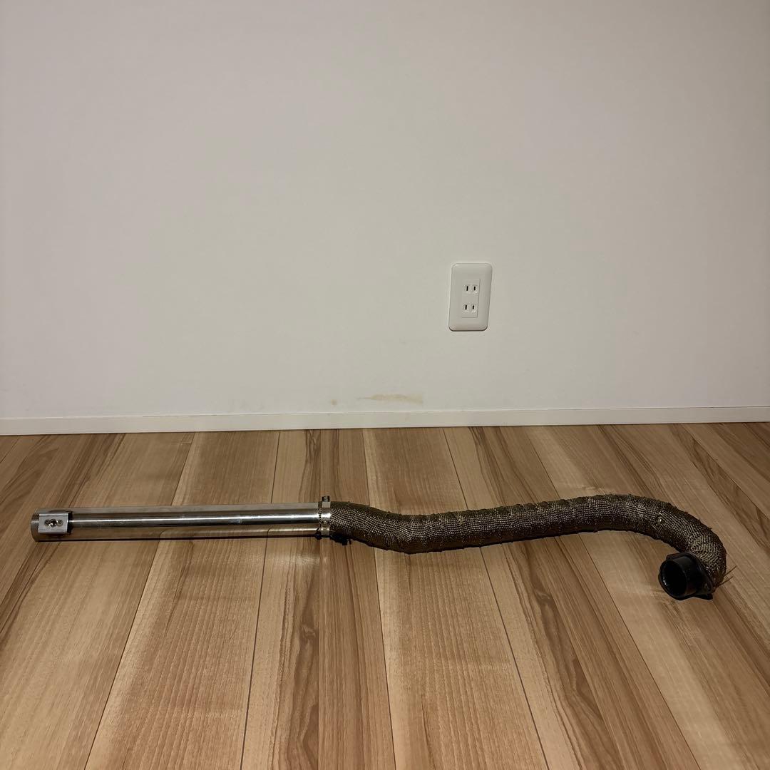 SR400 アップマフラー　フルエキ　ワンオフ ヤスリン