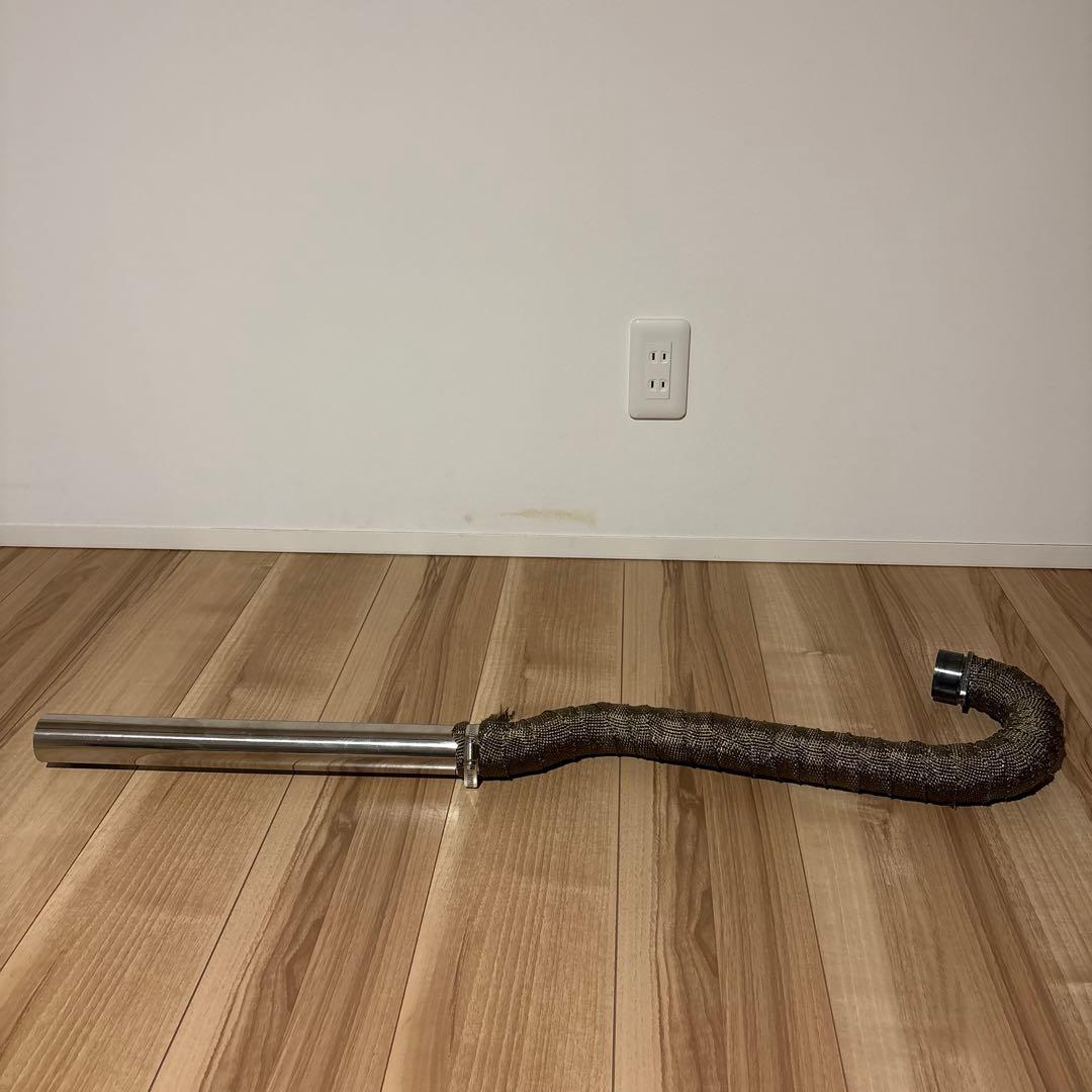 SR400 アップマフラー　フルエキ　ワンオフ ヤスリン