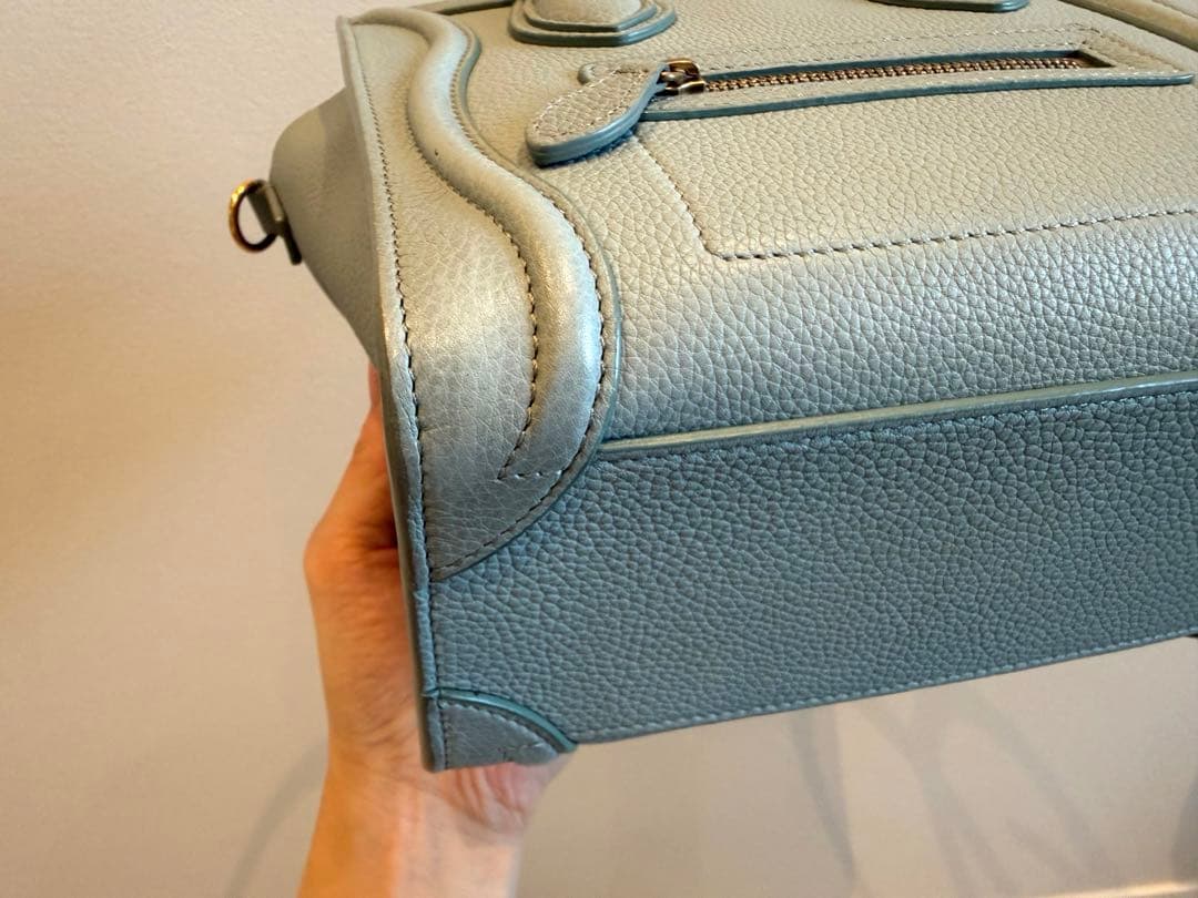 【artk】CELINE セリーヌ ラゲージ ナノ ライトブルー