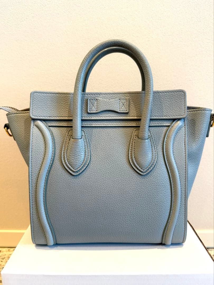 【artk】CELINE セリーヌ ラゲージ ナノ ライトブルー