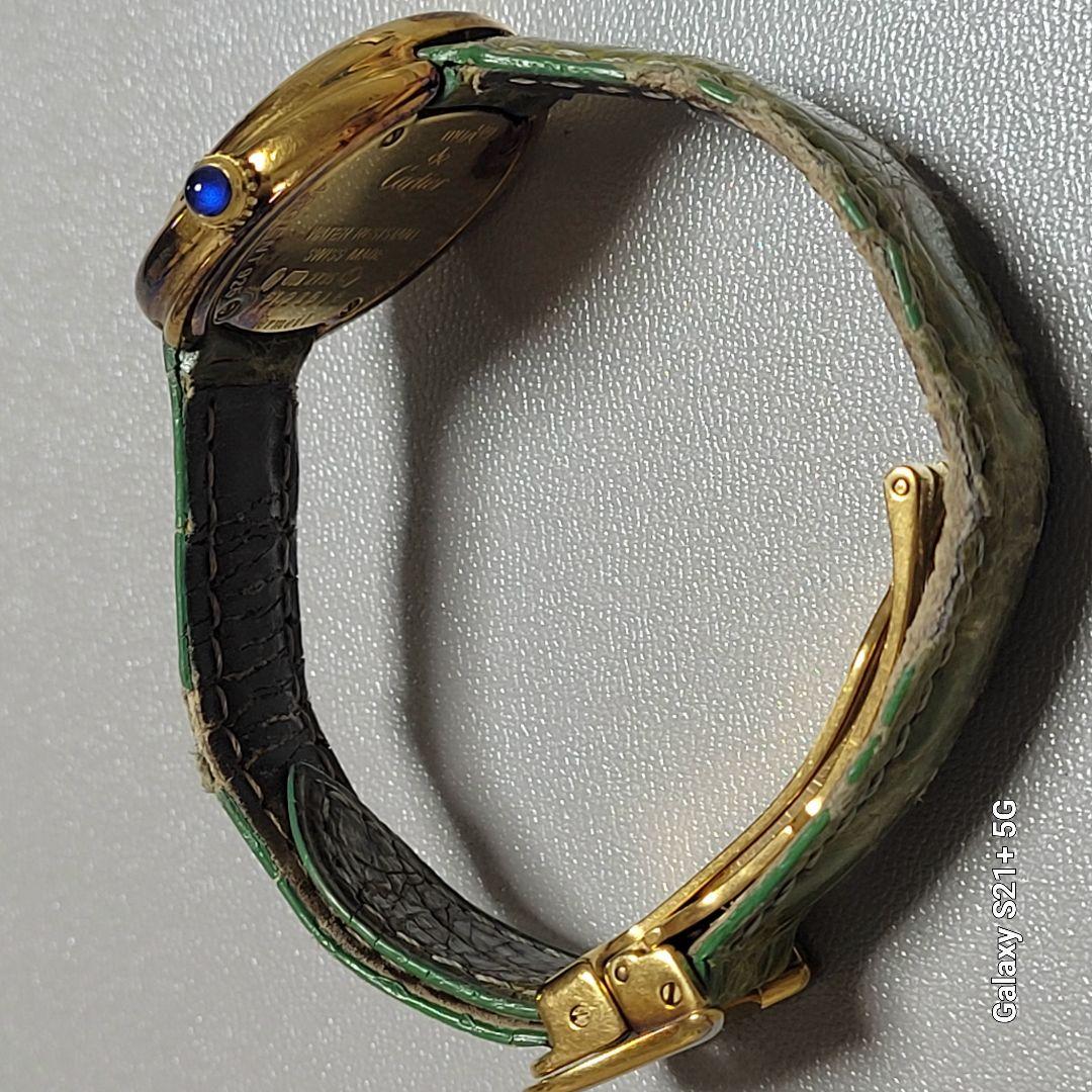 中古 カルティエ マスト トリニティ ヴェルメイユ SV925 クォーツ