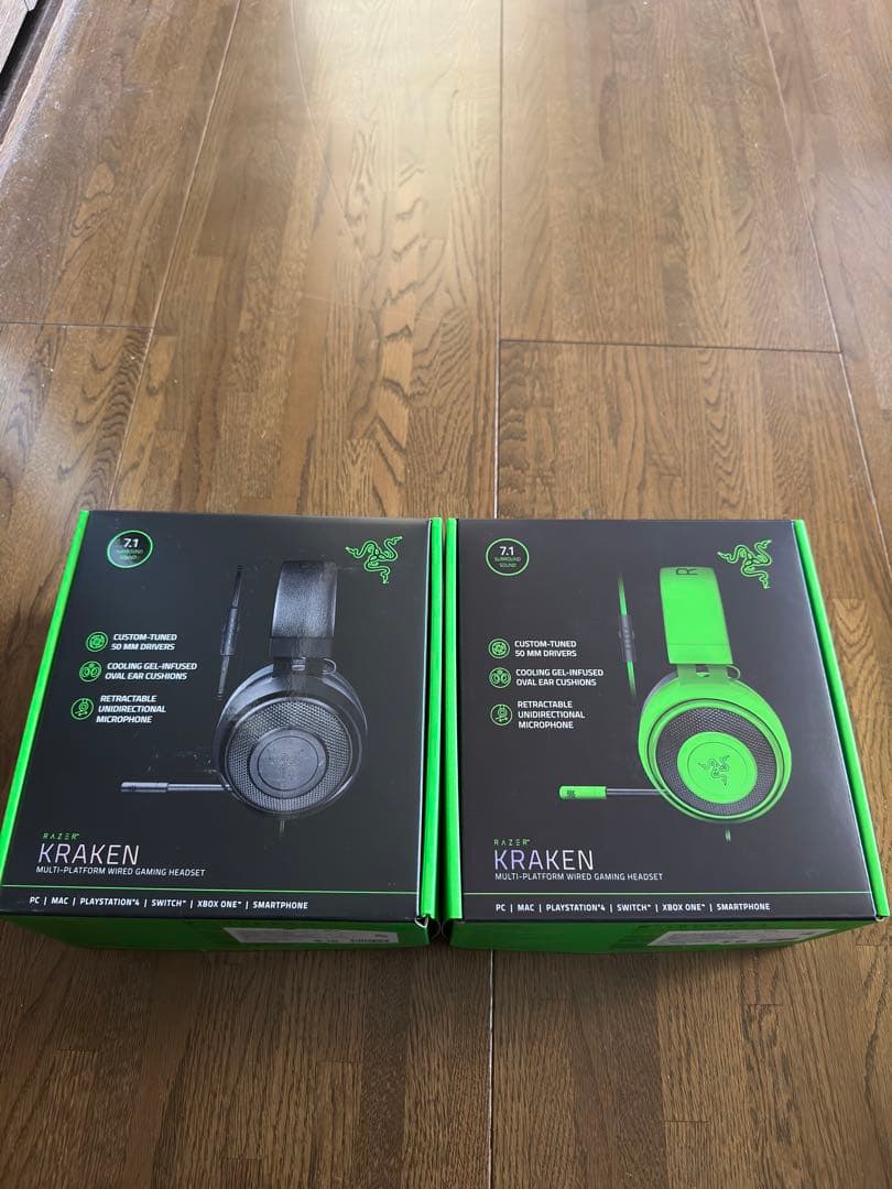 Razer KRAKEN 2個セット　ゲーミングヘッドセット