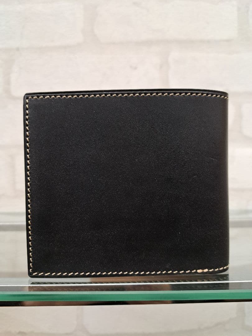 り　万双 ブライドル レザー 二つ折り財布