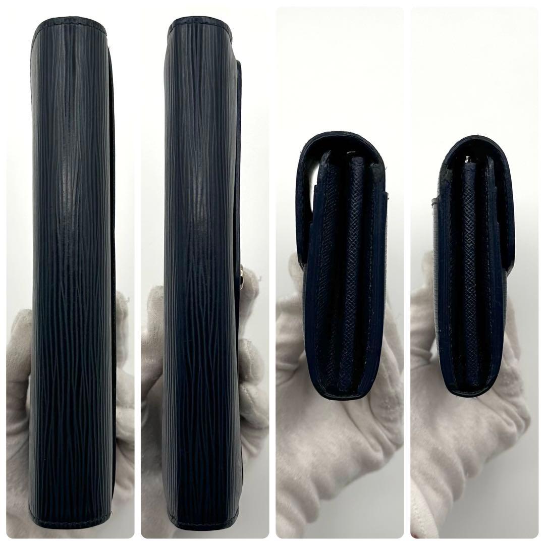 【極美品】ルイヴィトン エピ 新型ポルトフォイユ サラ 長財布 アンディゴブルー