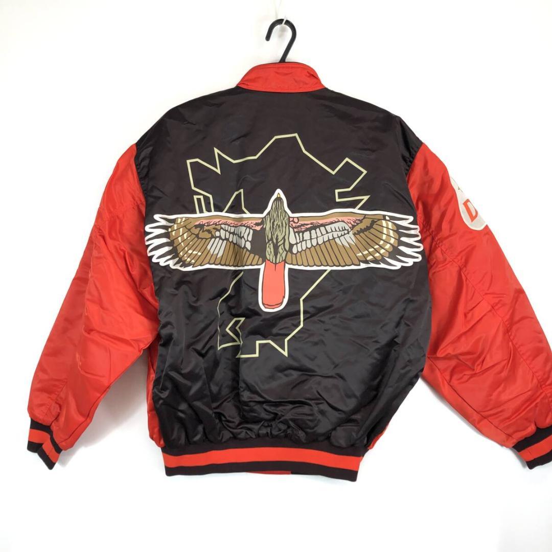 90s ローリングス 福岡ダイエーホークス　スタジャン LLサイズ オレンジ系