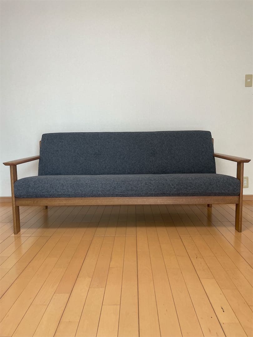 カリモク限定商品ブランドchitano チターノ3人掛けソファ ダークグレー