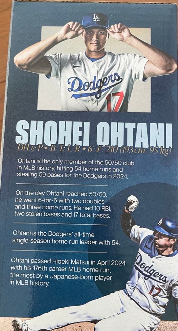 大谷翔平　ボブルヘッド　ドジャース　50/50