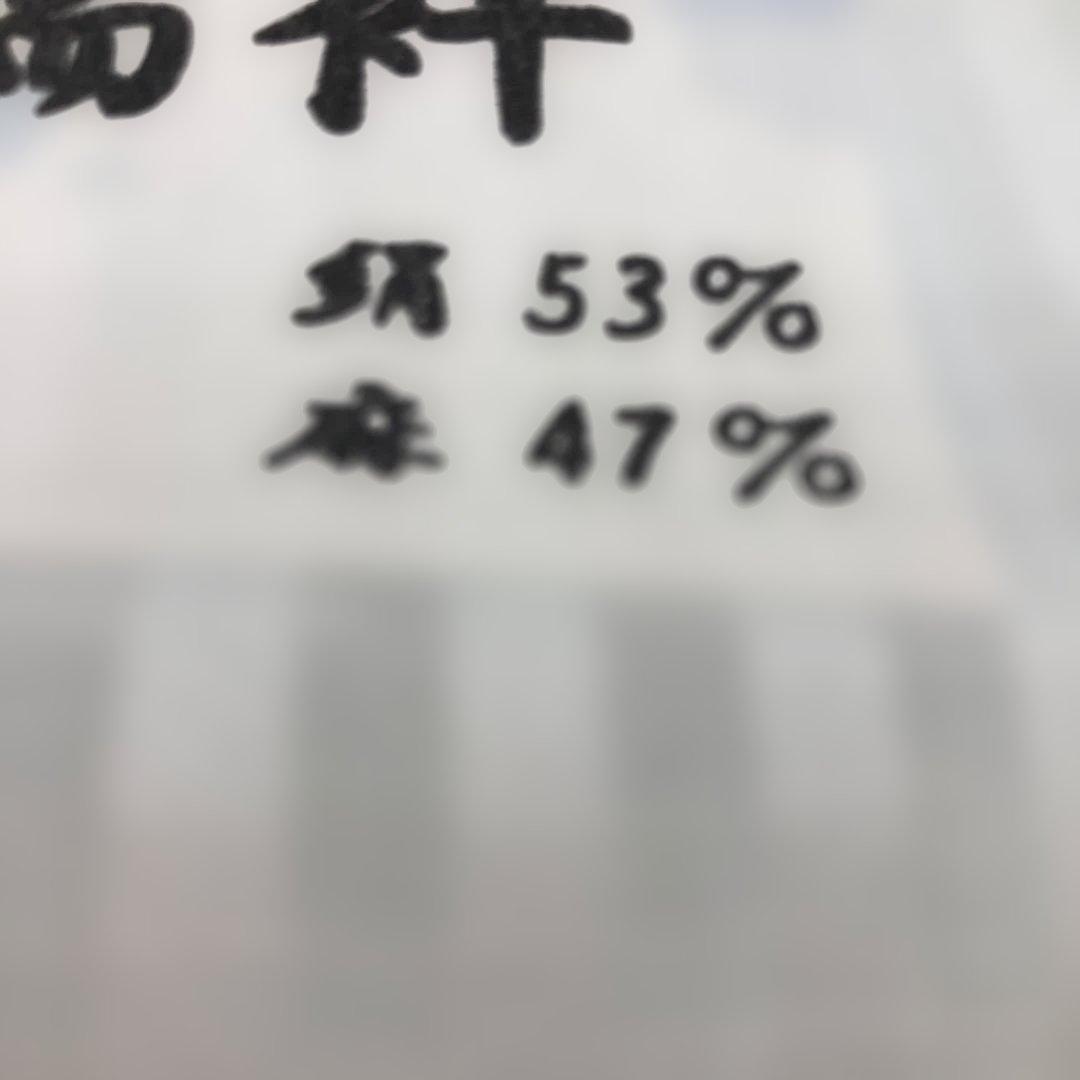 夏物　長襦袢　反物シルク麻ストライプ生地 薄い水色