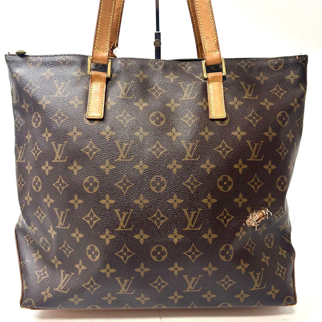 ルイヴィトン　モノグラム　トートバッグ　穴あき有　リペア　ジャンク