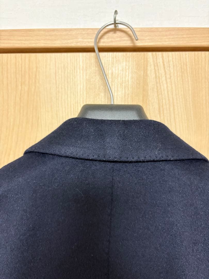 カシミア チェスターコート ネイビー TOMORROWLAND 44