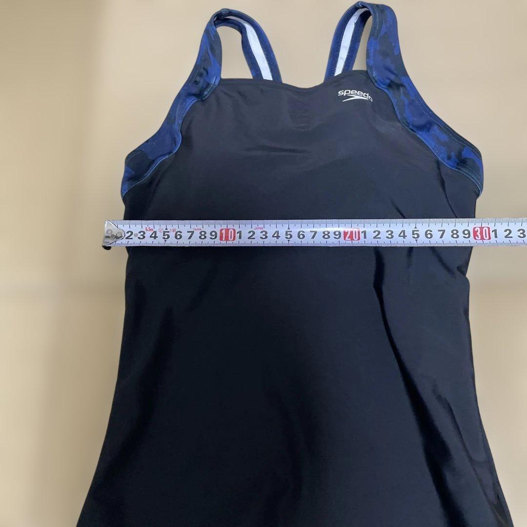 スピード　ネイビー迷彩柄セパレート水着　ロングスパッツ Sサイズ