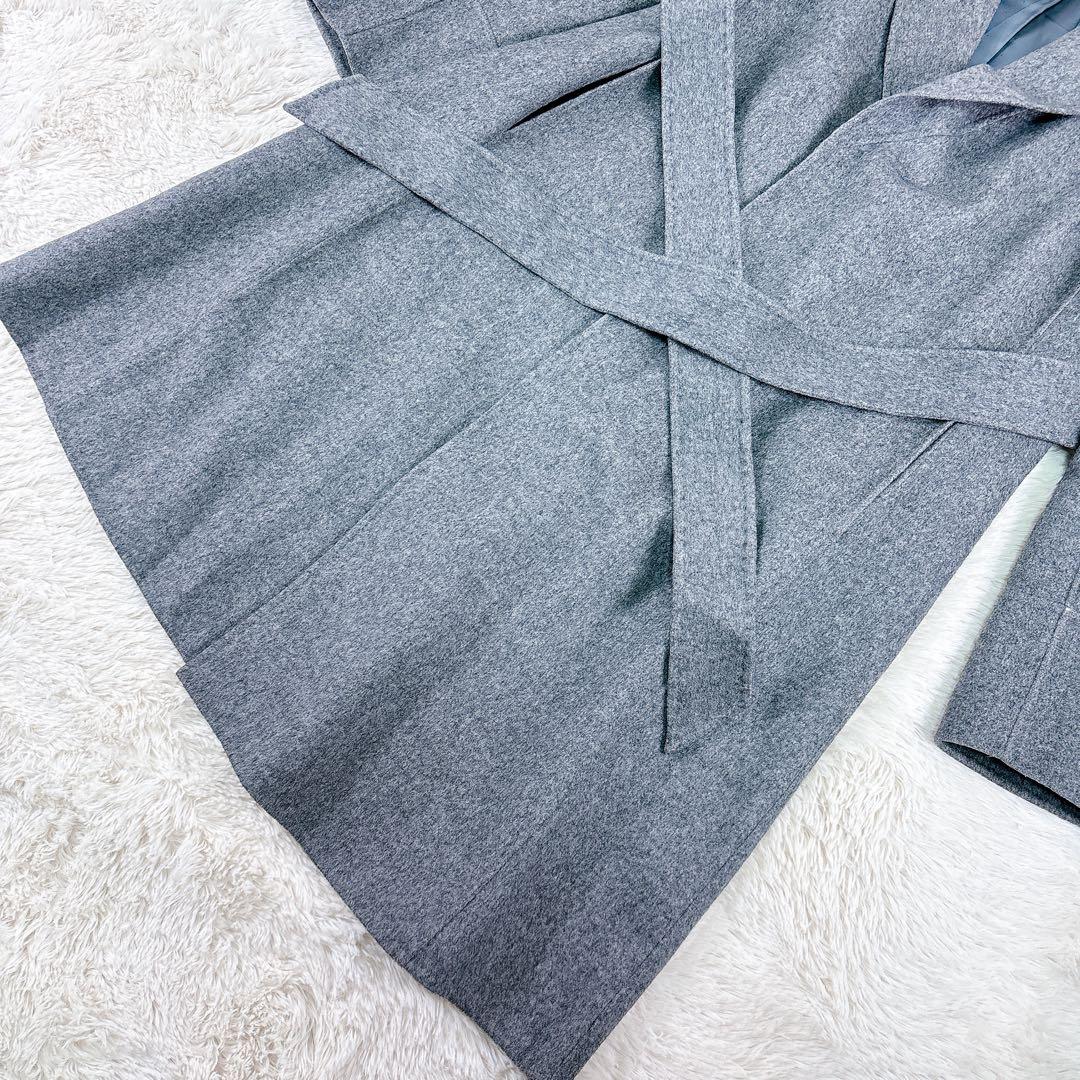 BALLSEY SEO フード付きコート　ロングコート 38 グレー　カシミア