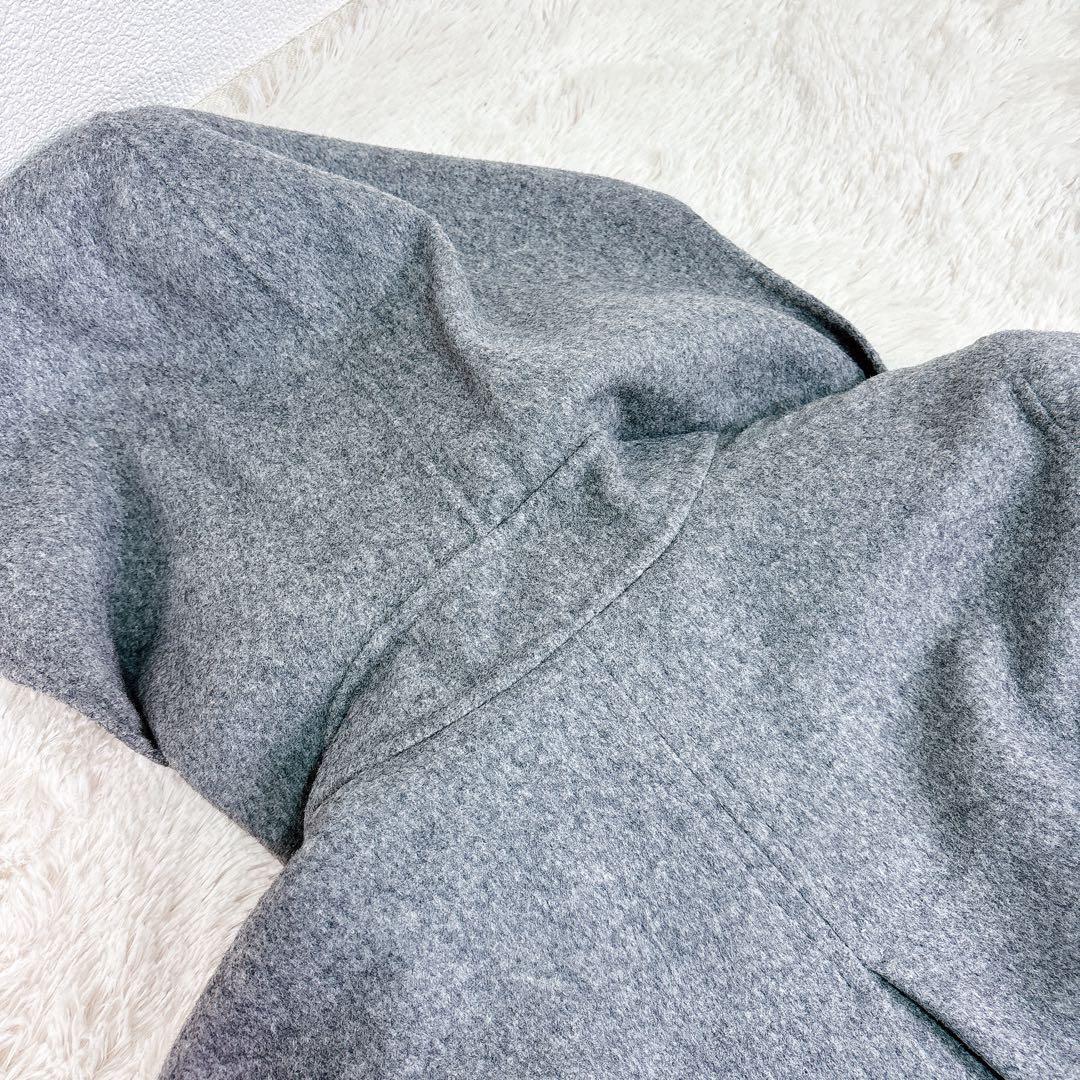 BALLSEY SEO フード付きコート　ロングコート 38 グレー　カシミア