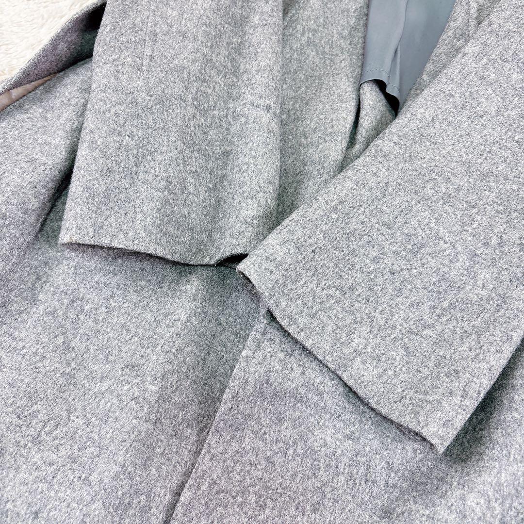 BALLSEY SEO フード付きコート　ロングコート 38 グレー　カシミア
