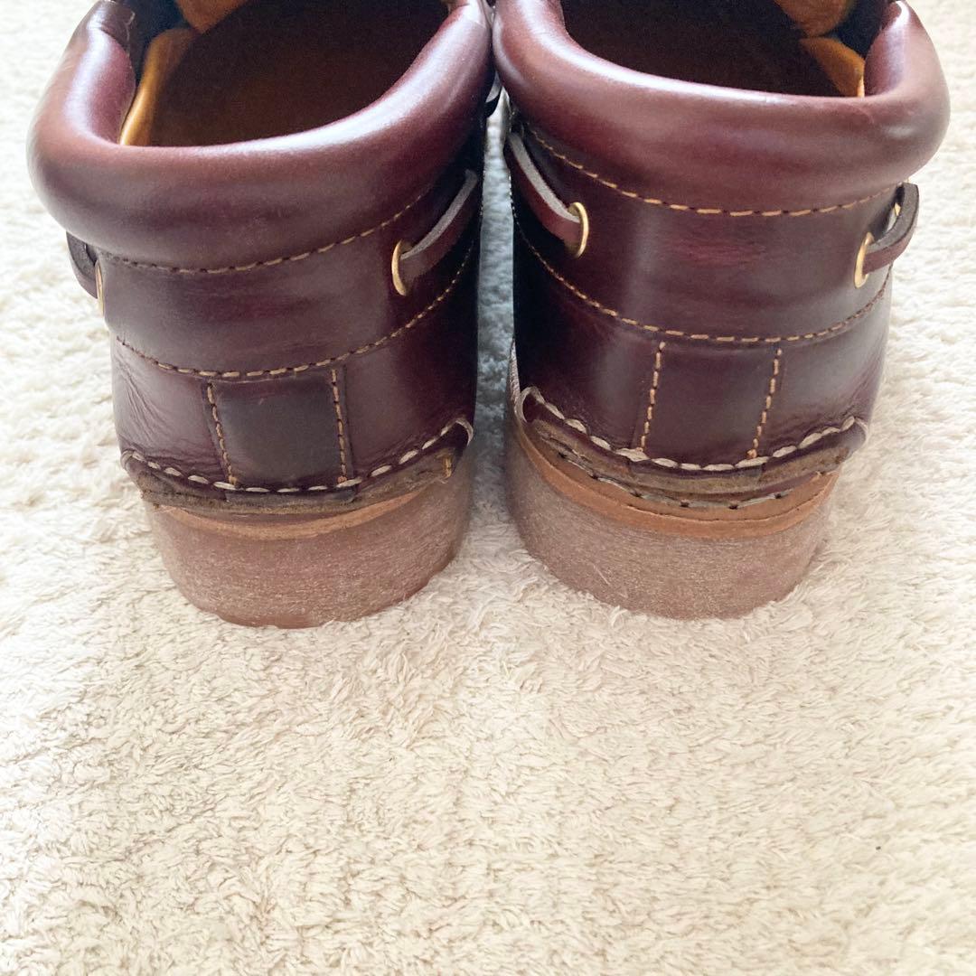 ティンバーランド　デッキ　シューズ　3eye 27.0 モカシン　ワイン