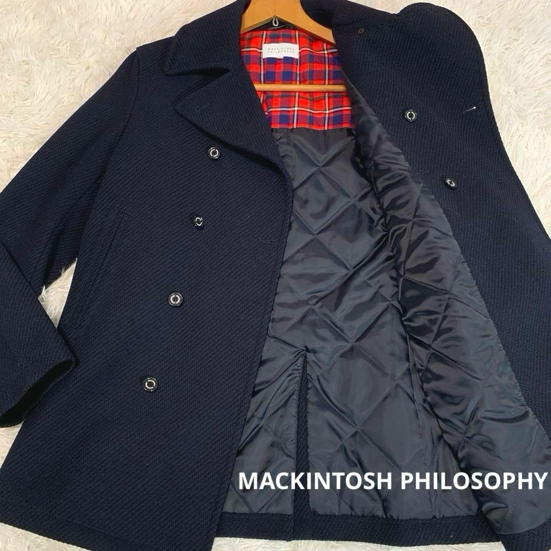 L/美品◆MACKINTOSH PHILOSOPHY◆裏地キルティング◆Pコート