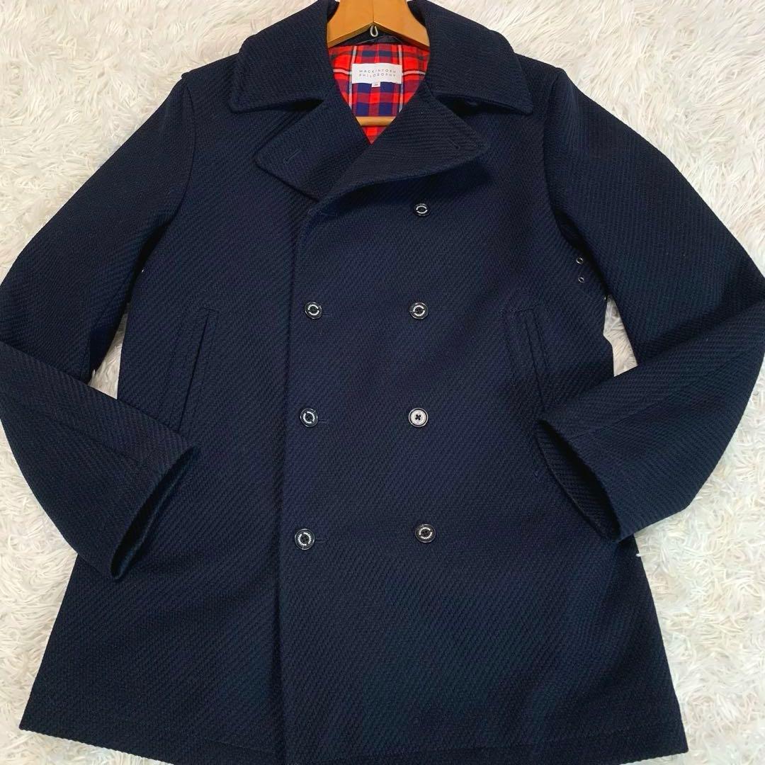 L/美品◆MACKINTOSH PHILOSOPHY◆裏地キルティング◆Pコート