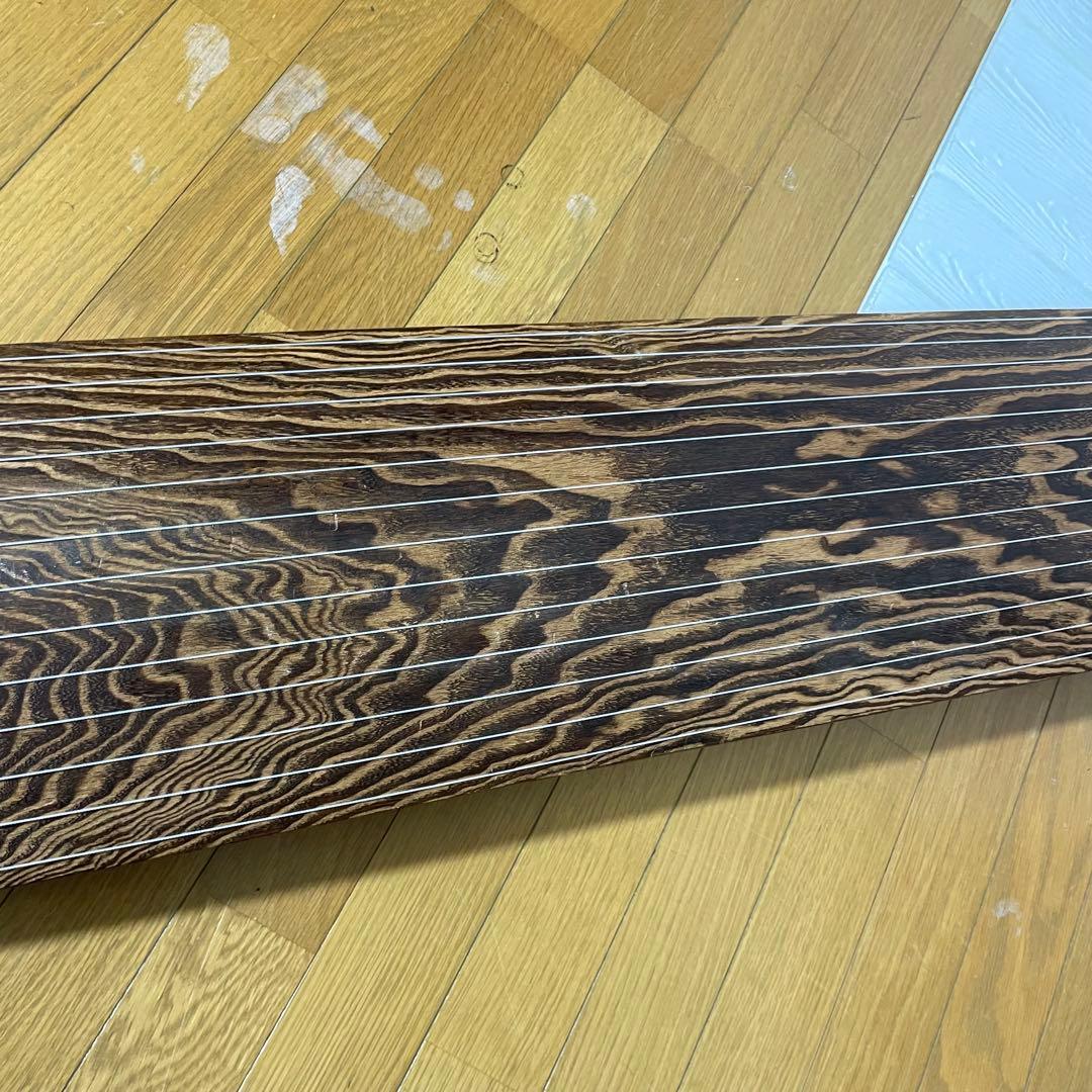 【最上級品】くり甲 綾杉彫 13絃箏 琴 お琴 こと柱つき