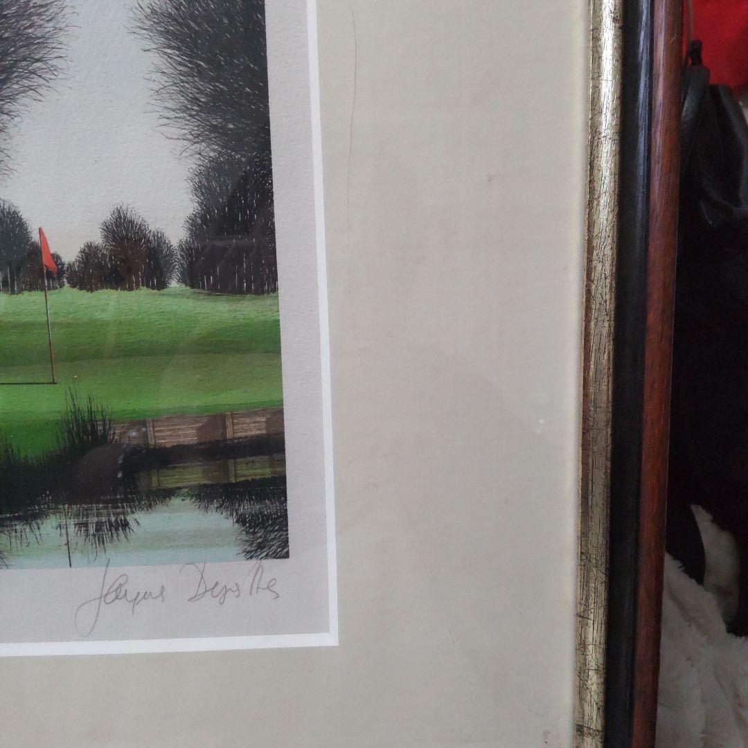 値下げ　デペルト「ショールクリークゴルフクラブ」リトグラフ