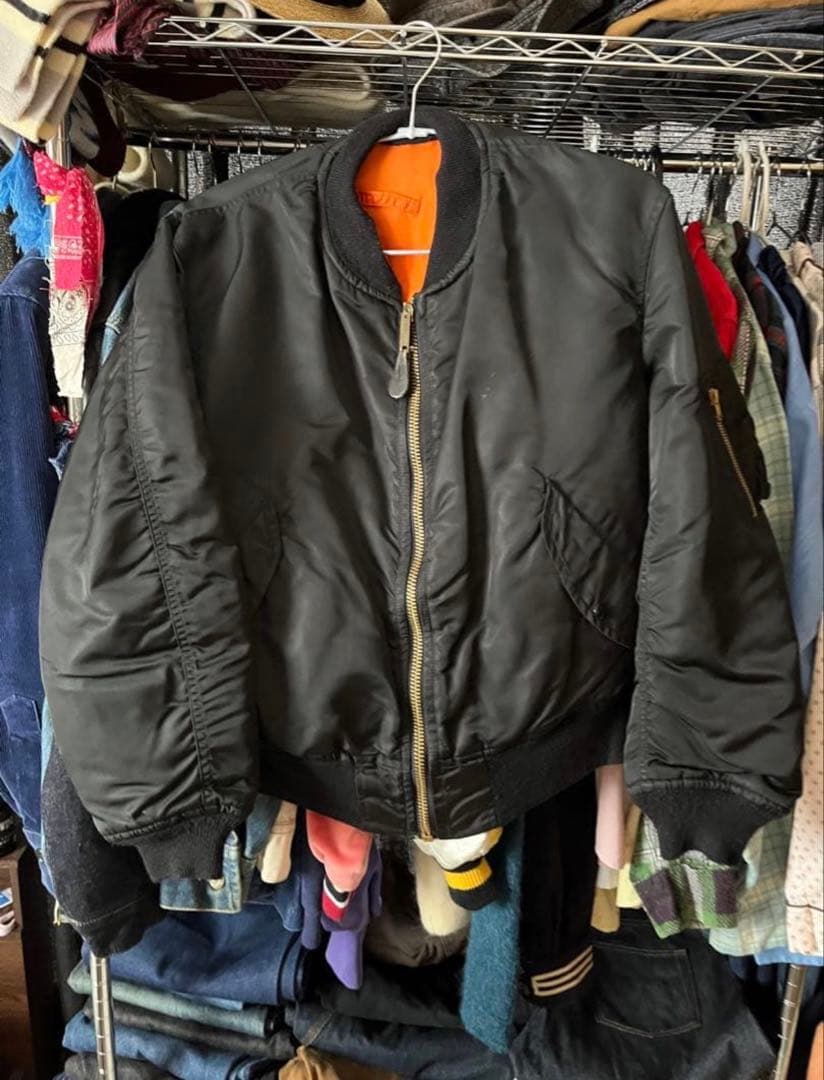 い*み様 MA-1 ブラック 70s サイズM ミリタリー