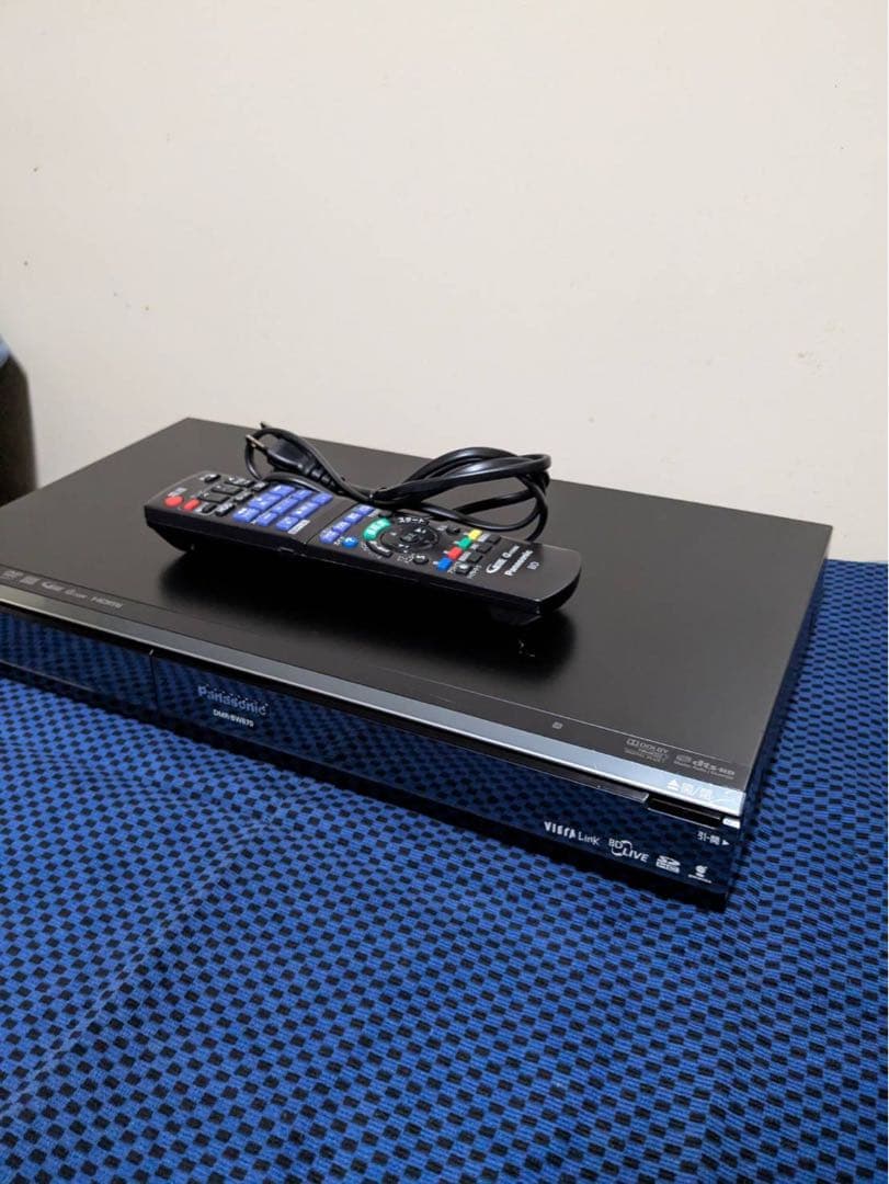 【最終値下げ】Panasonic ブルーレイレコーダー ブラック リモコン付き