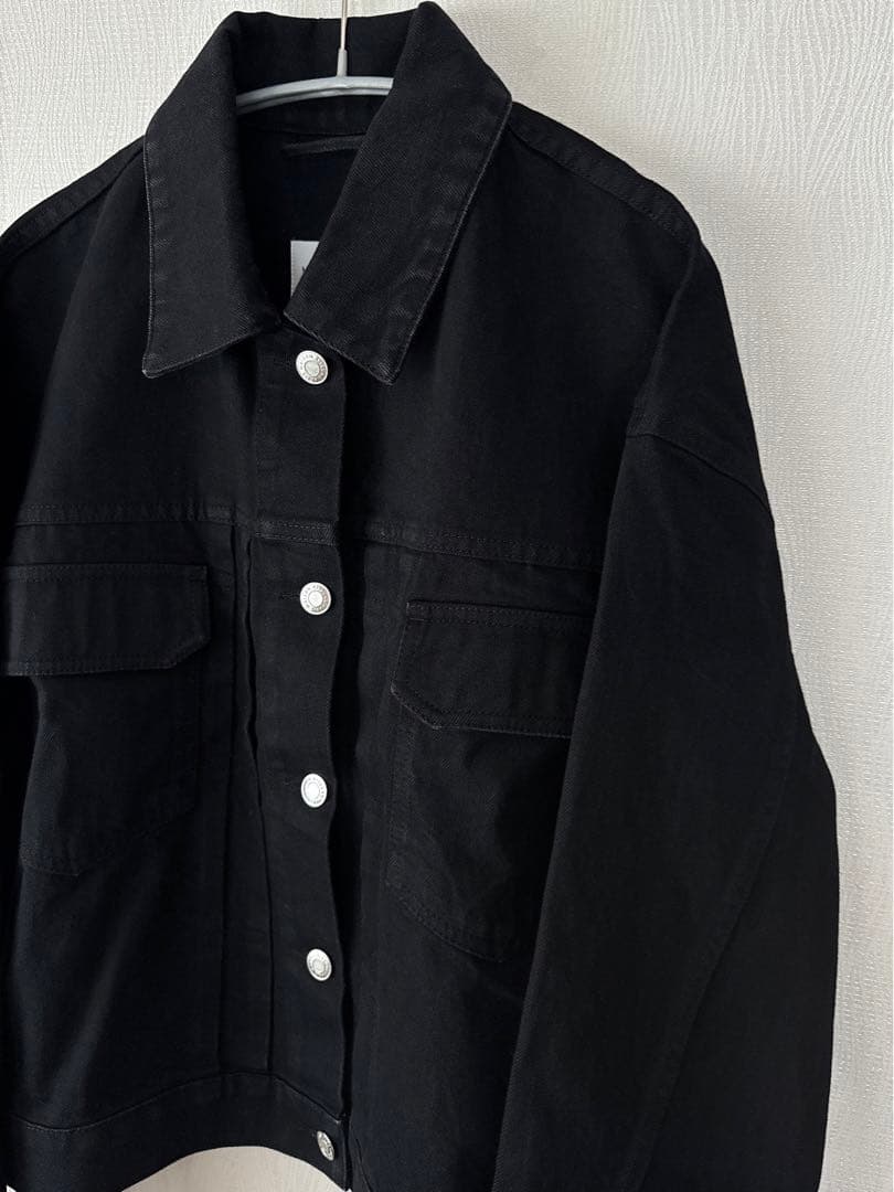 【新品】MAISON KITSUNE メゾンキツネ　ブラック デニム Gジャン