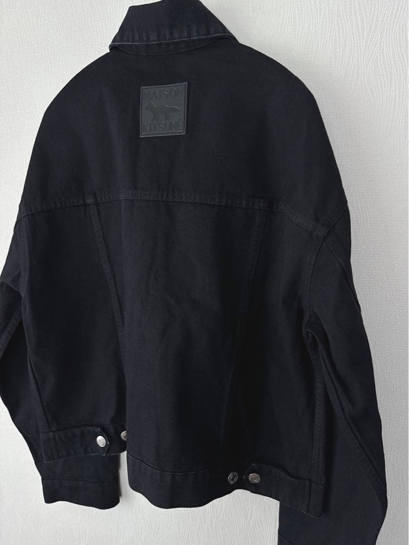 【新品】MAISON KITSUNE メゾンキツネ　ブラック デニム Gジャン