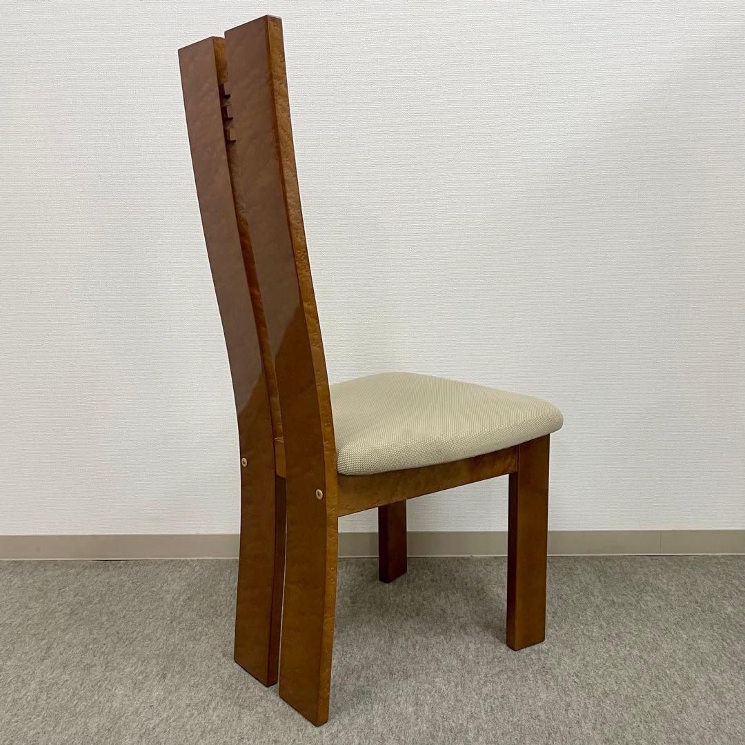 大塚家具【松創】(府中) ダイニングチェア \"バーズアイメイプル\" No.4