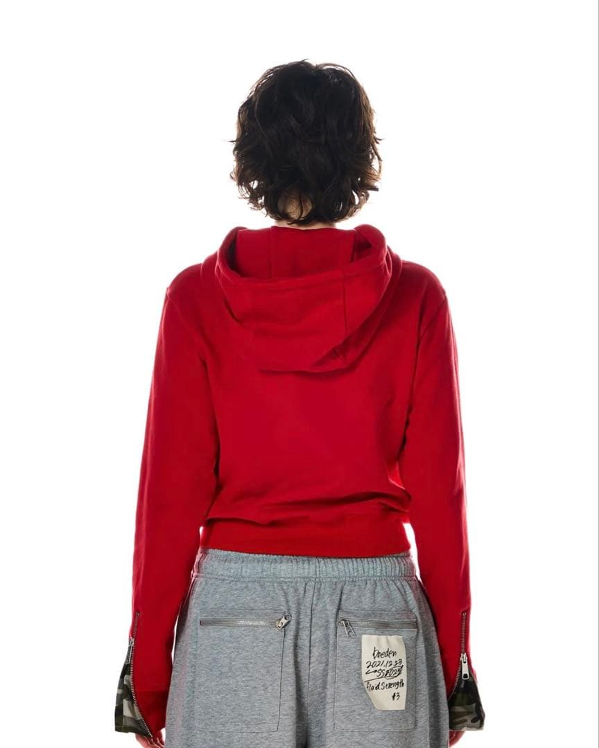 トップス beeden DUALITY ZIP DESIGN HOODIE