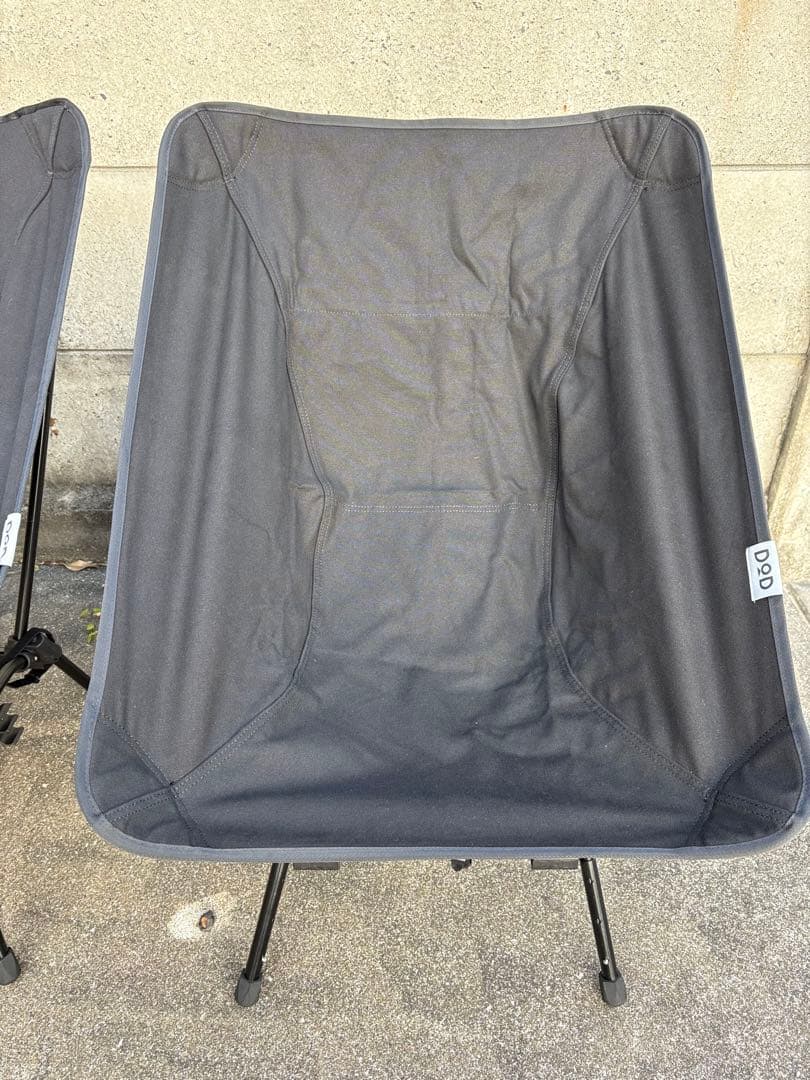 DOD アウトドアチェア スゴイッス ブラック 2脚セット
