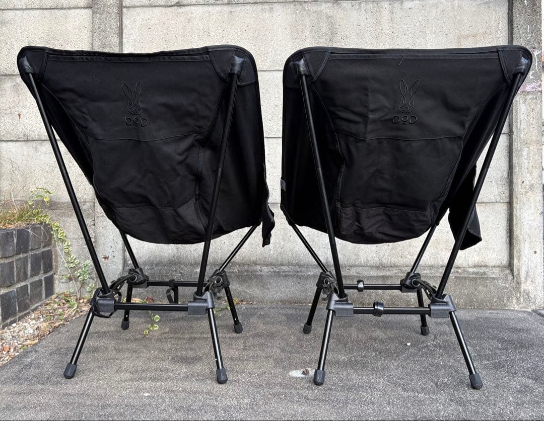 DOD アウトドアチェア スゴイッス ブラック 2脚セット