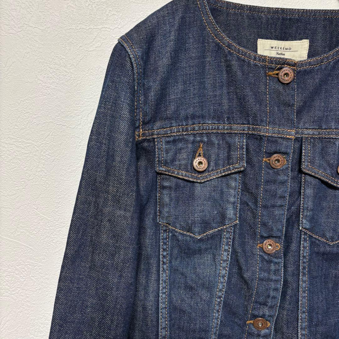 MaxMara WEEKEND デニムジャケット 40 インディゴ　ダークブルー