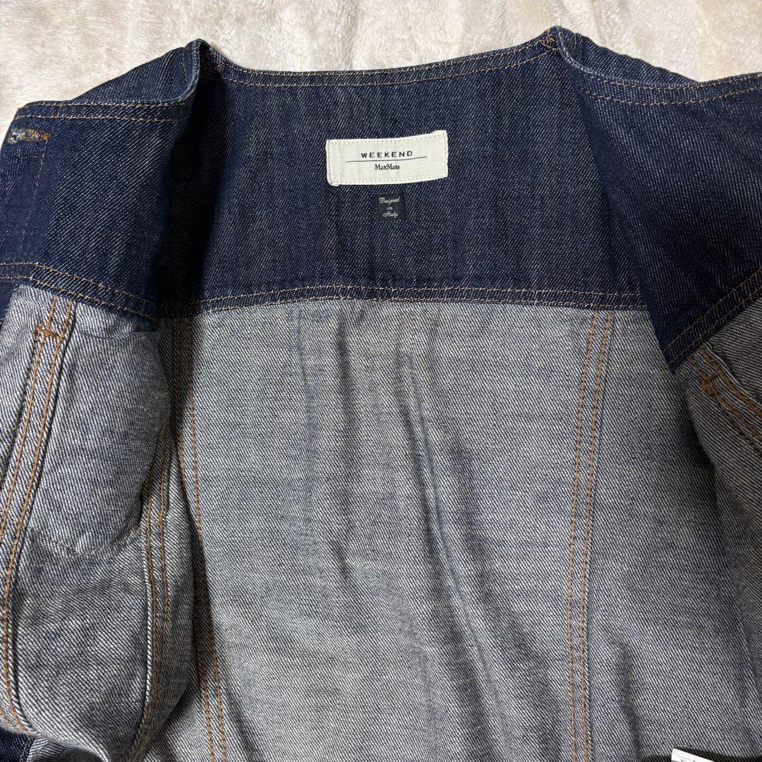 MaxMara WEEKEND デニムジャケット 40 インディゴ　ダークブルー