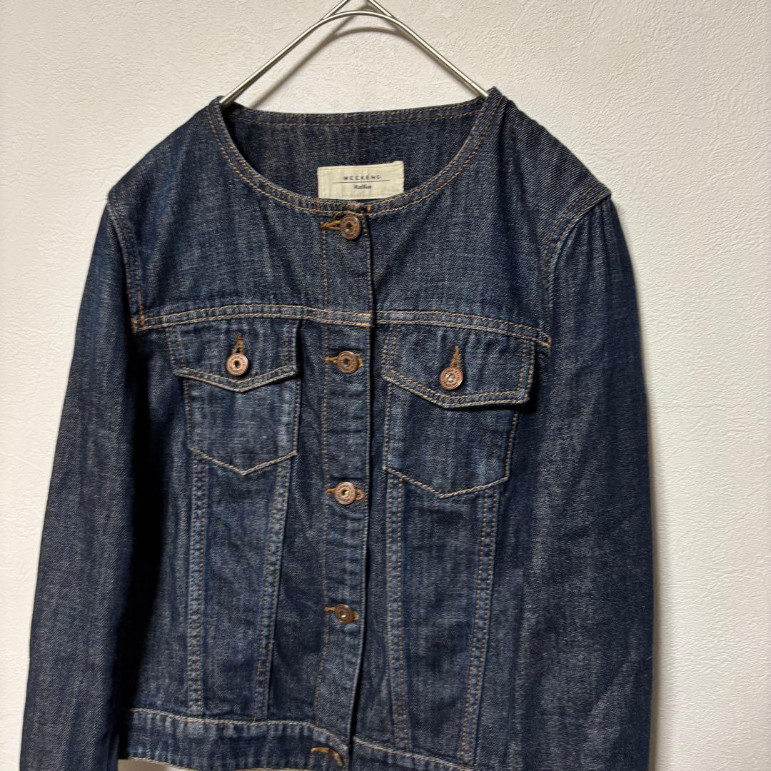 MaxMara WEEKEND デニムジャケット 40 インディゴ　ダークブルー