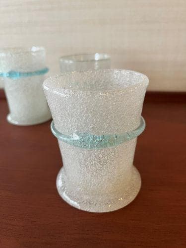 【美品】倉敷ガラス　横山秀樹　ガラス工芸　グラス