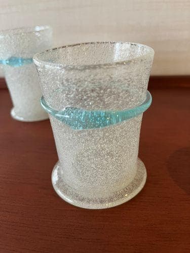 【美品】倉敷ガラス　横山秀樹　ガラス工芸　グラス