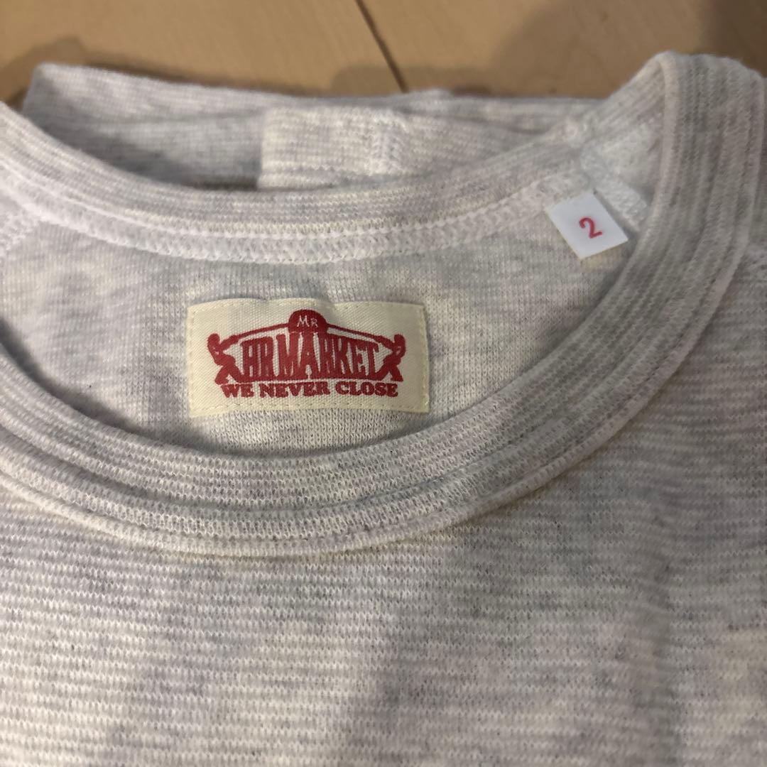 グレー＆ブラック 長袖カットソー サイズ2