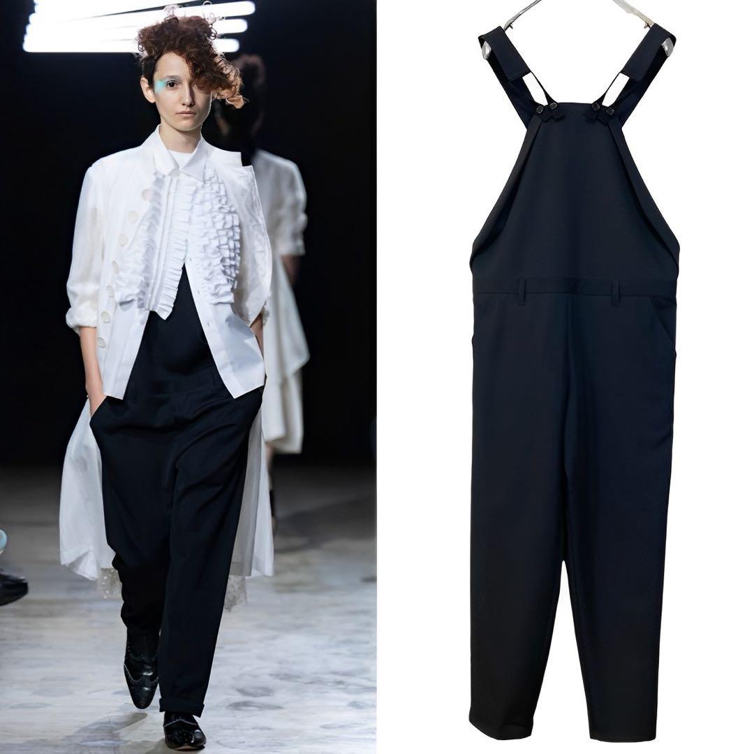 tao タオ 23SS ウールギャバ サロペットパンツ 黒S