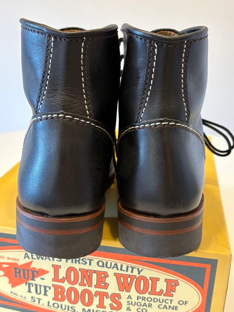 しょうさま専用⭐︎RUF LONE WOLF ブラックブーツ　サイズ7 革靴