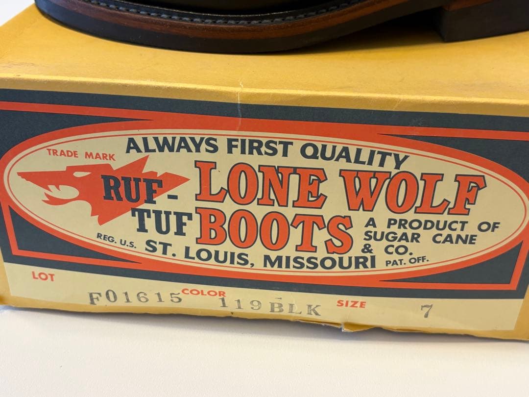 しょうさま専用⭐︎RUF LONE WOLF ブラックブーツ　サイズ7 革靴