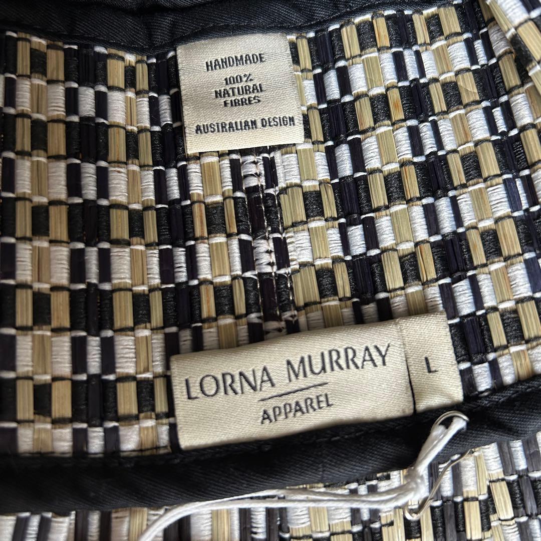【新品】Lorna Murray Lサイズ タグ付き 黒 格子 ローナマーレイ