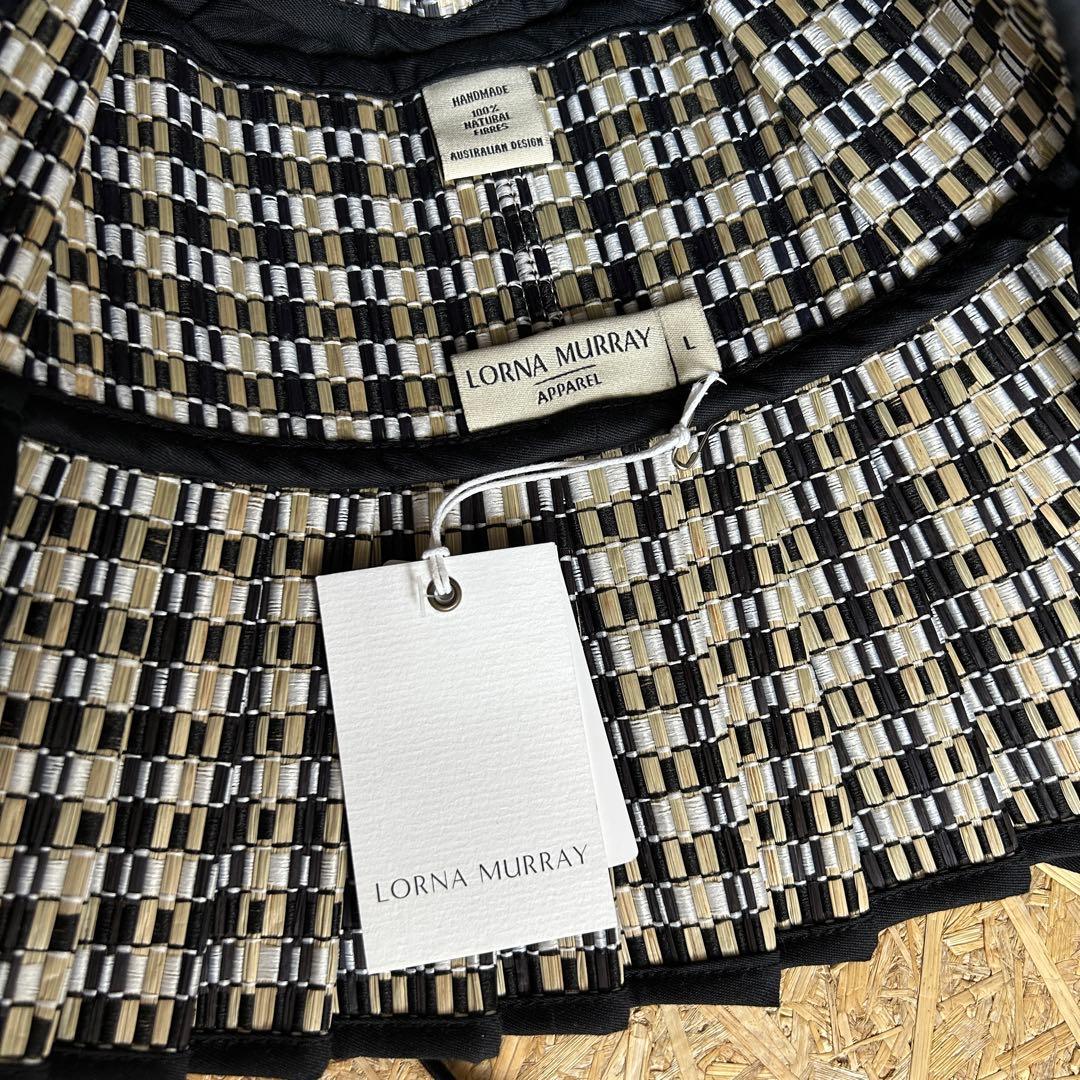 【新品】Lorna Murray Lサイズ タグ付き 黒 格子 ローナマーレイ