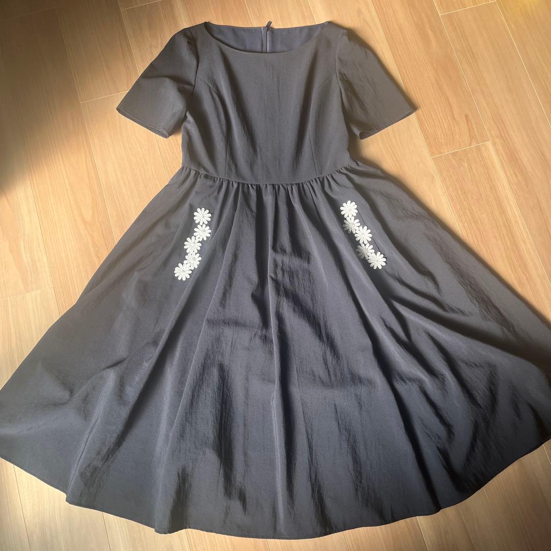 本日限定お値下げ　Rene ルネ マリーゴールド ワンピース38 ネイビー