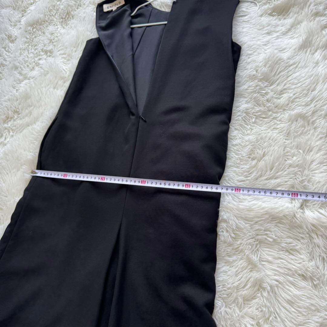 ENFÖLD（エンフォルド） オールインワン サロペット ブラック 36サイズ