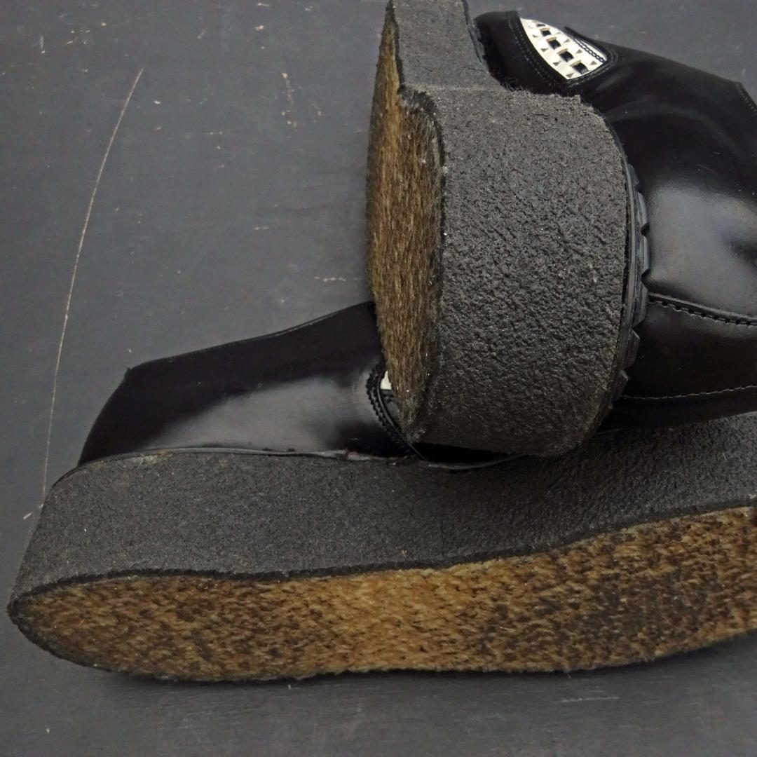 良品英国製ジョージコックス 3705厚底ツートンギブソンラバーソール9検666